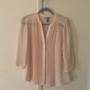 Light pink sheer blouse